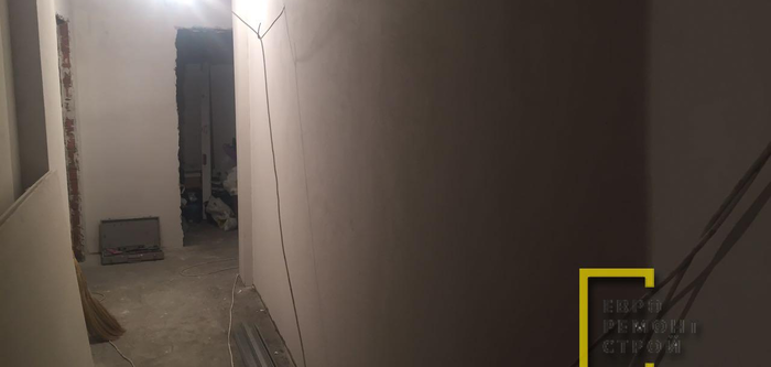 Выполнен процесс выравнивания стен